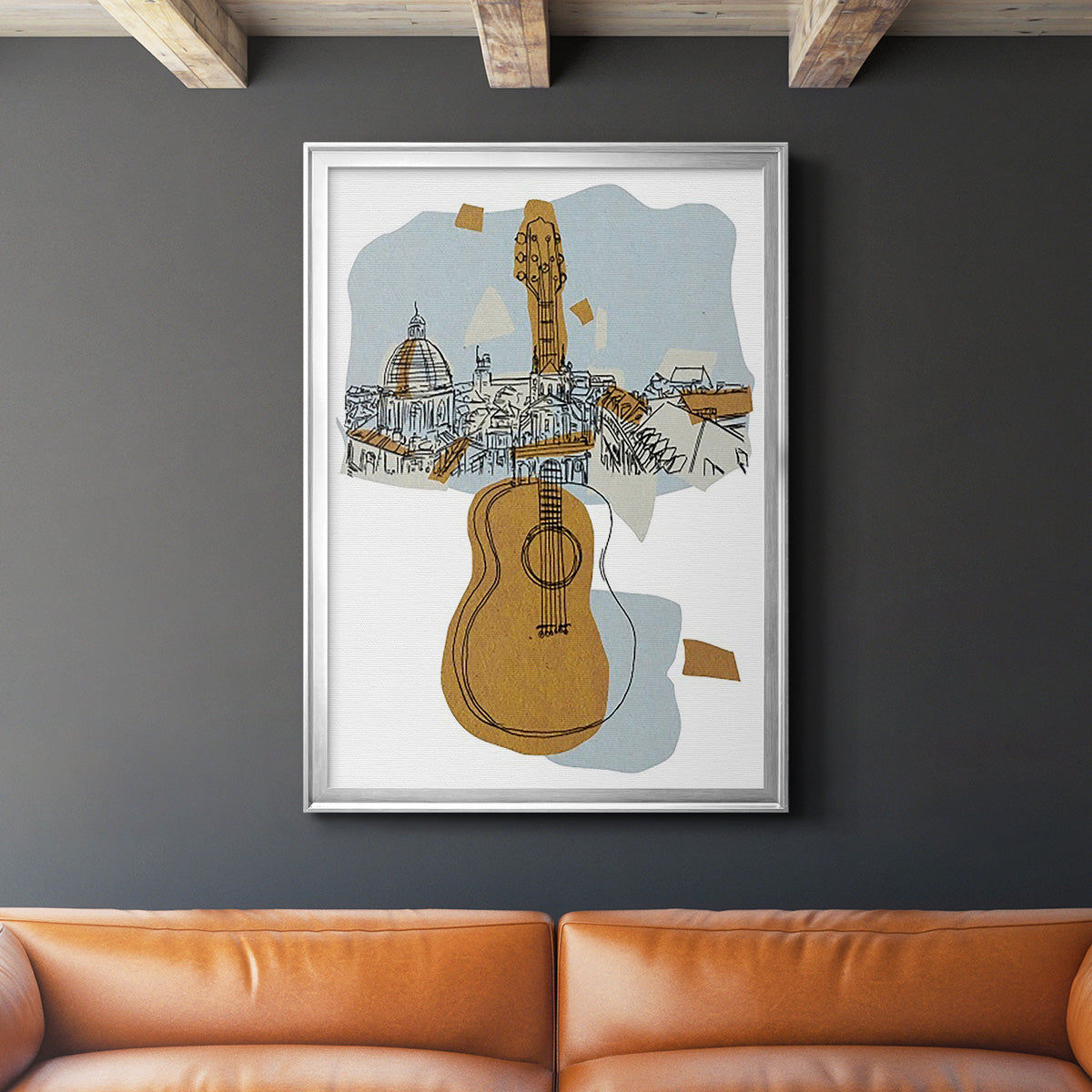 Rehearsal III - Modern Framed Canvas Print