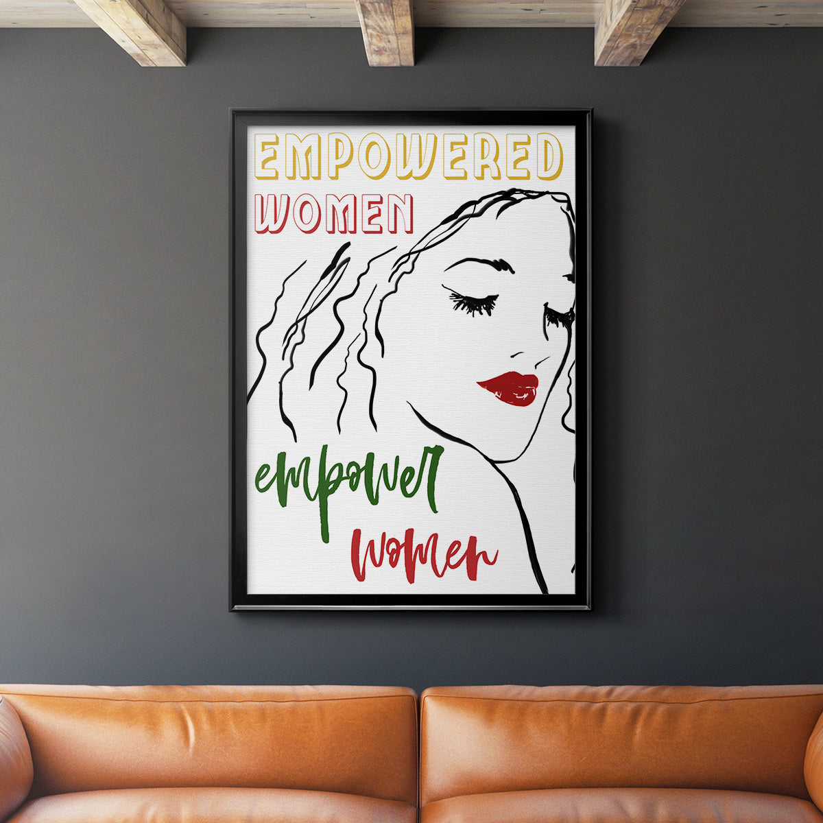 Empowered Women - Modern Framed Canvas Print