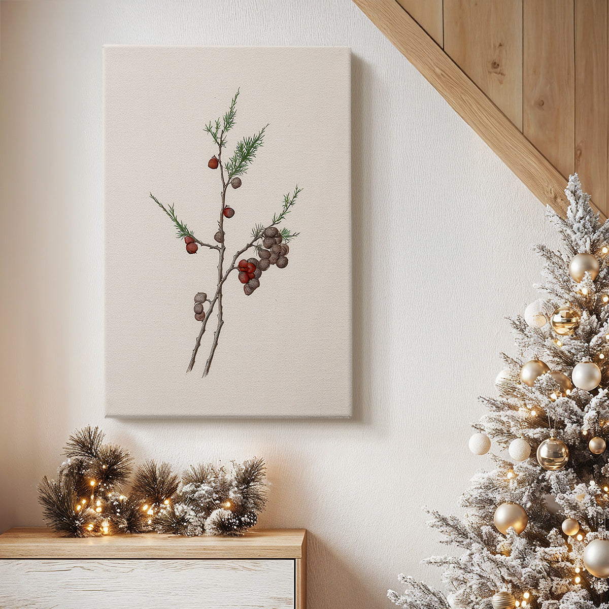 Silver Candle Serenade - Canvas Art Print