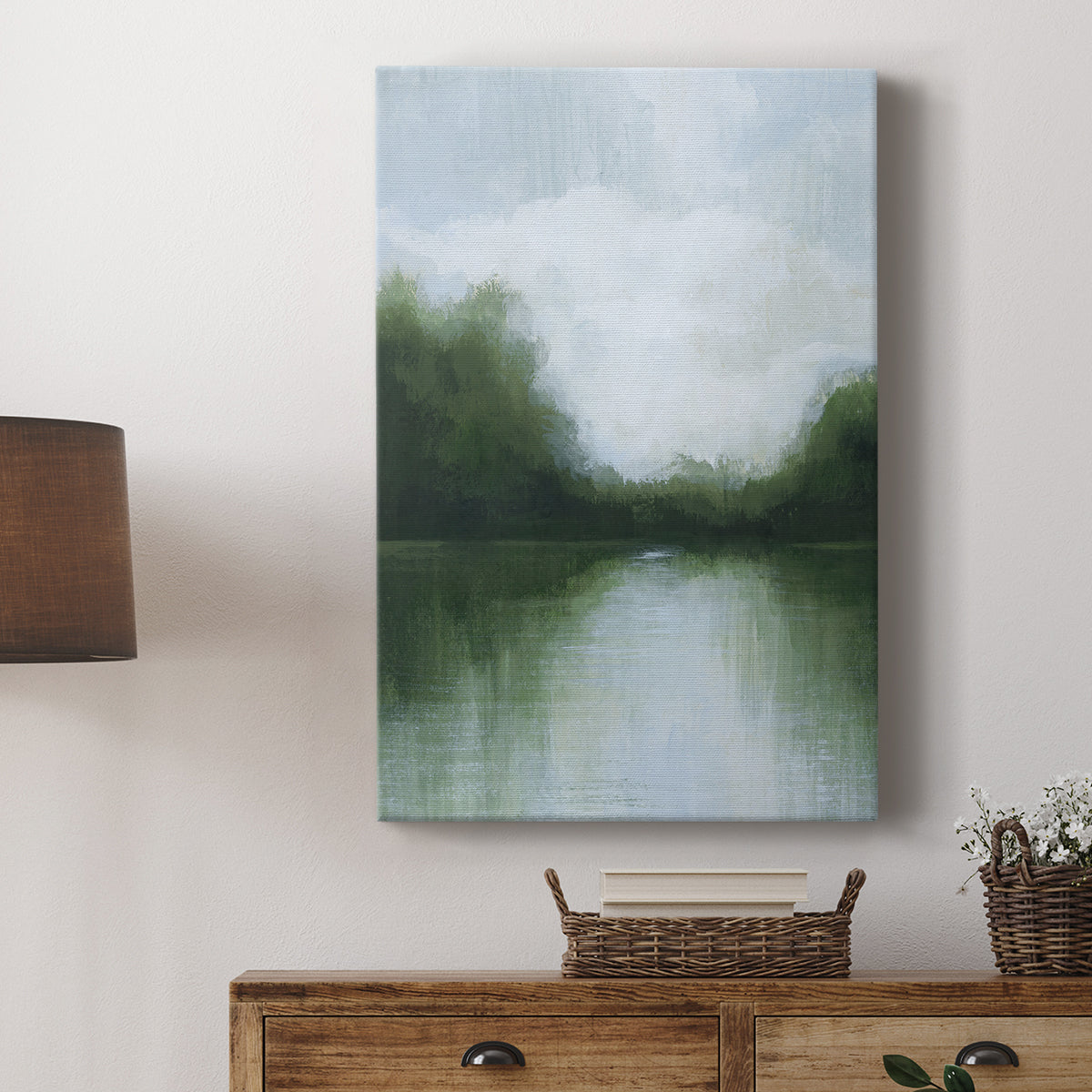 Mossy Reflections I - Canvas Art Print