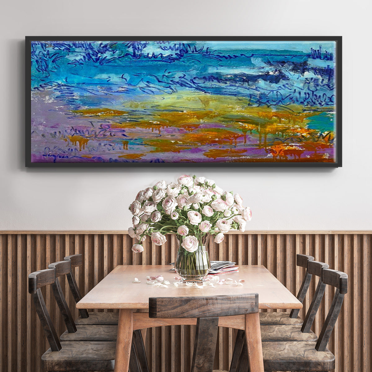 Dancing Heart - Floater Framed Canvas Print