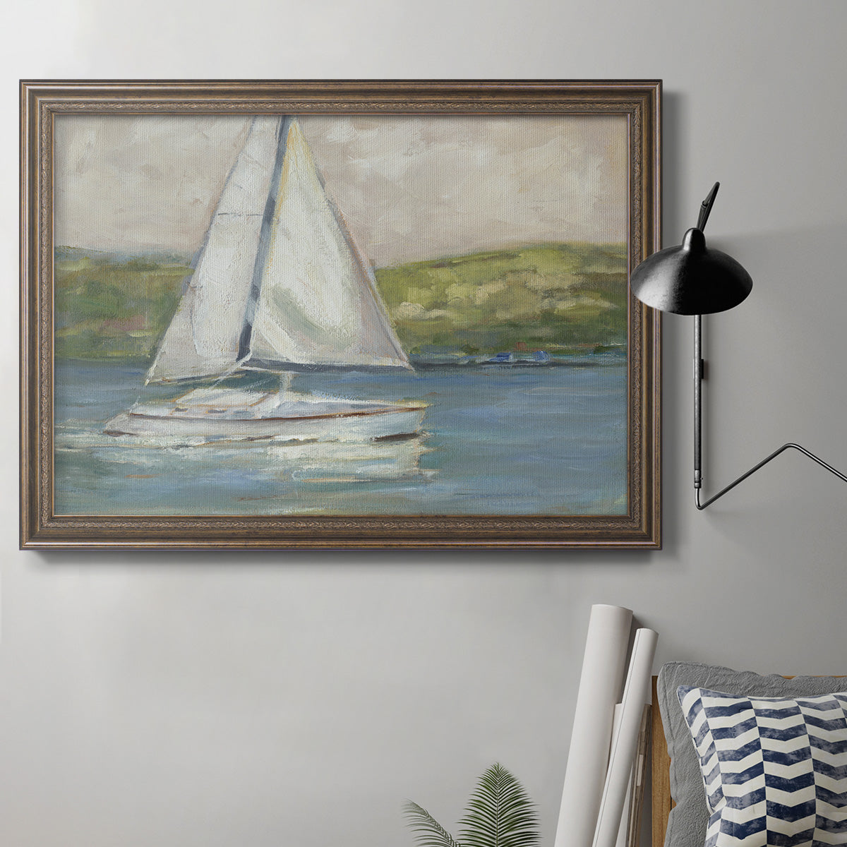 Off the Coast I Premium Framed Canvas- Ready to Hang