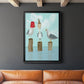 Silly Seagulls - Modern Framed Canvas Print