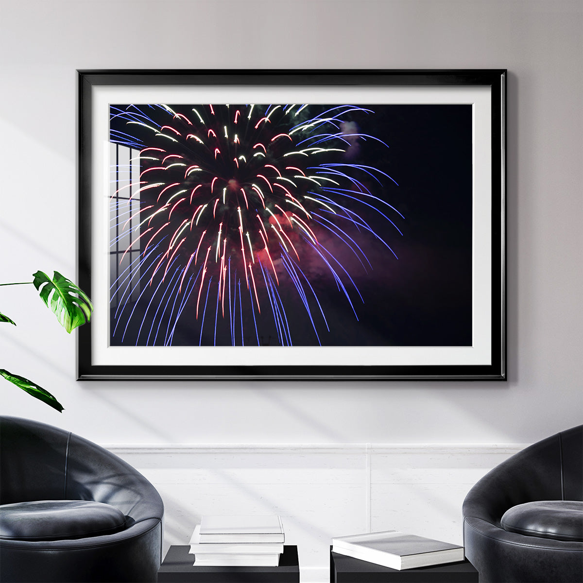 Sky Flower - Modern Framed Art Print