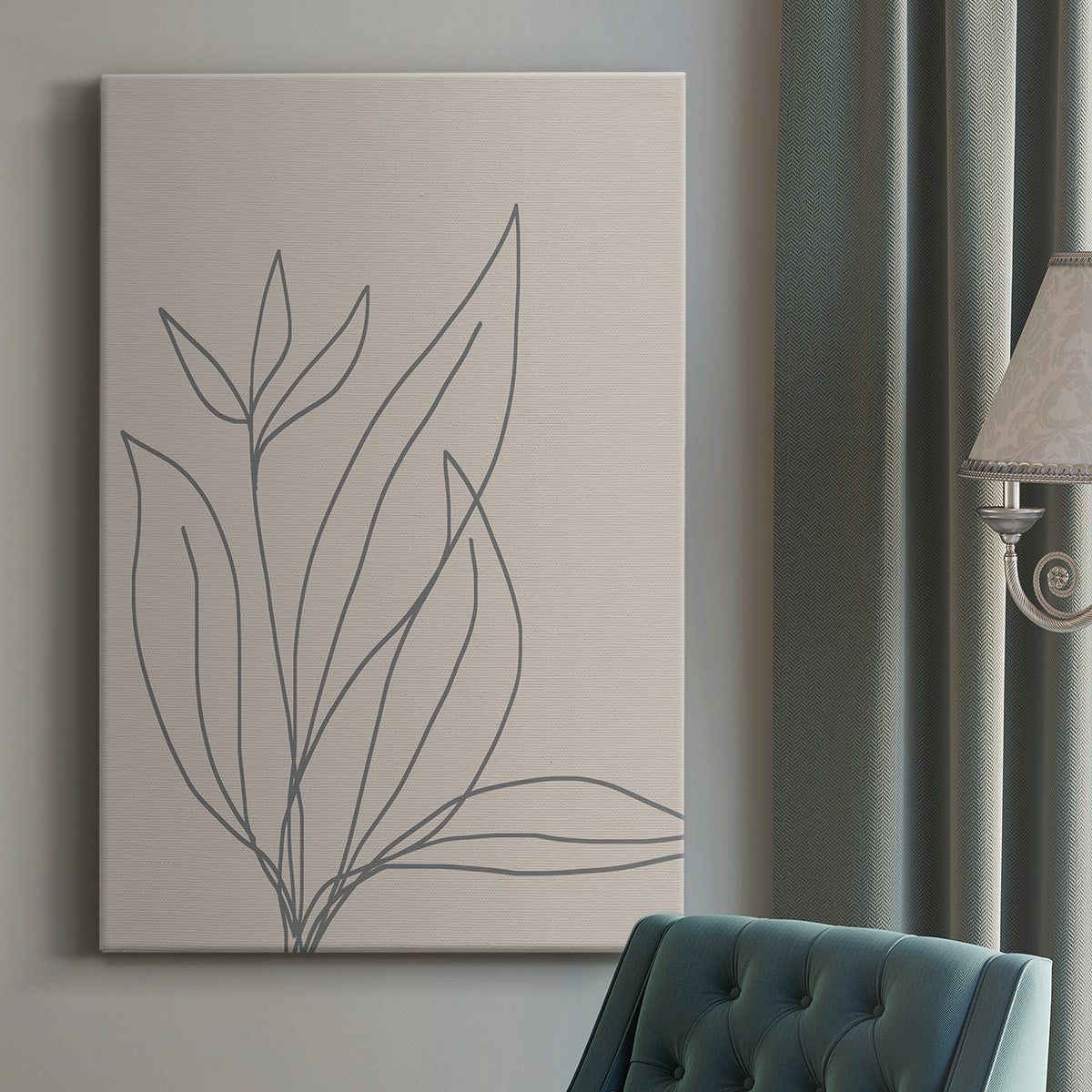 Neutral Lines I Premium Gallery Wrapped Canvas - Ready to Hang