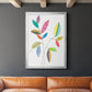 Color Pop Leaves III - Modern Framed Canvas Print