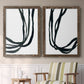 Onyx Ribbon I - Premium Framed Canvas 2 Piece Set - Ready to Hang