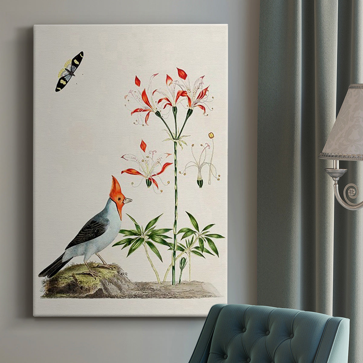 Bird in Habitat I Premium Gallery Wrapped Canvas - Ready to Hang