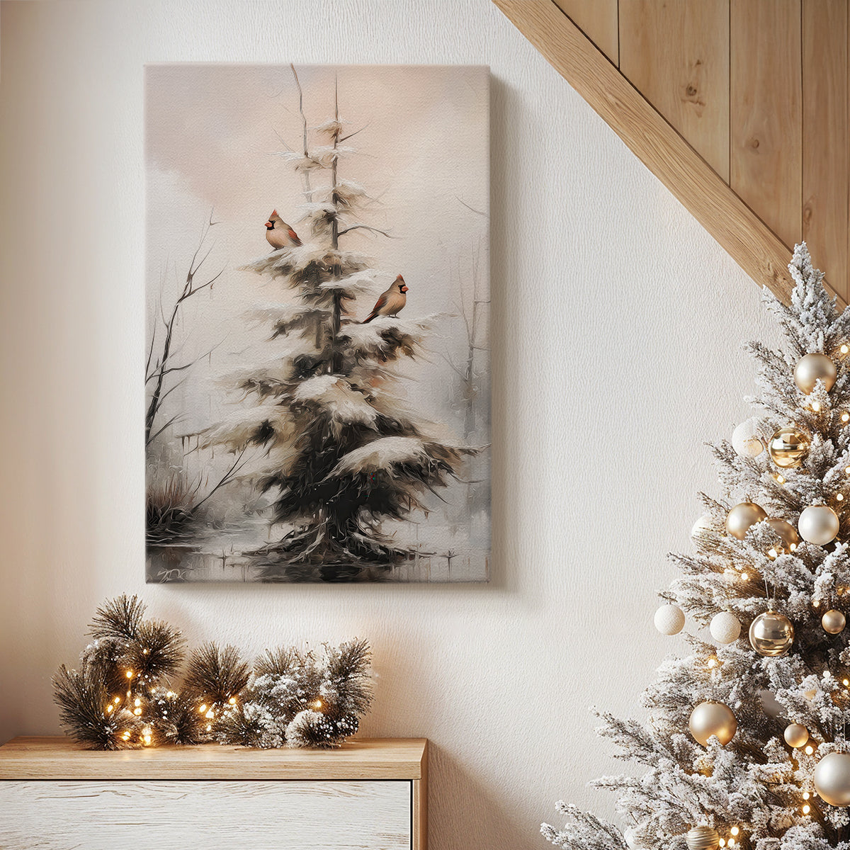 Snowwhite Bells Lane - Canvas Art Print