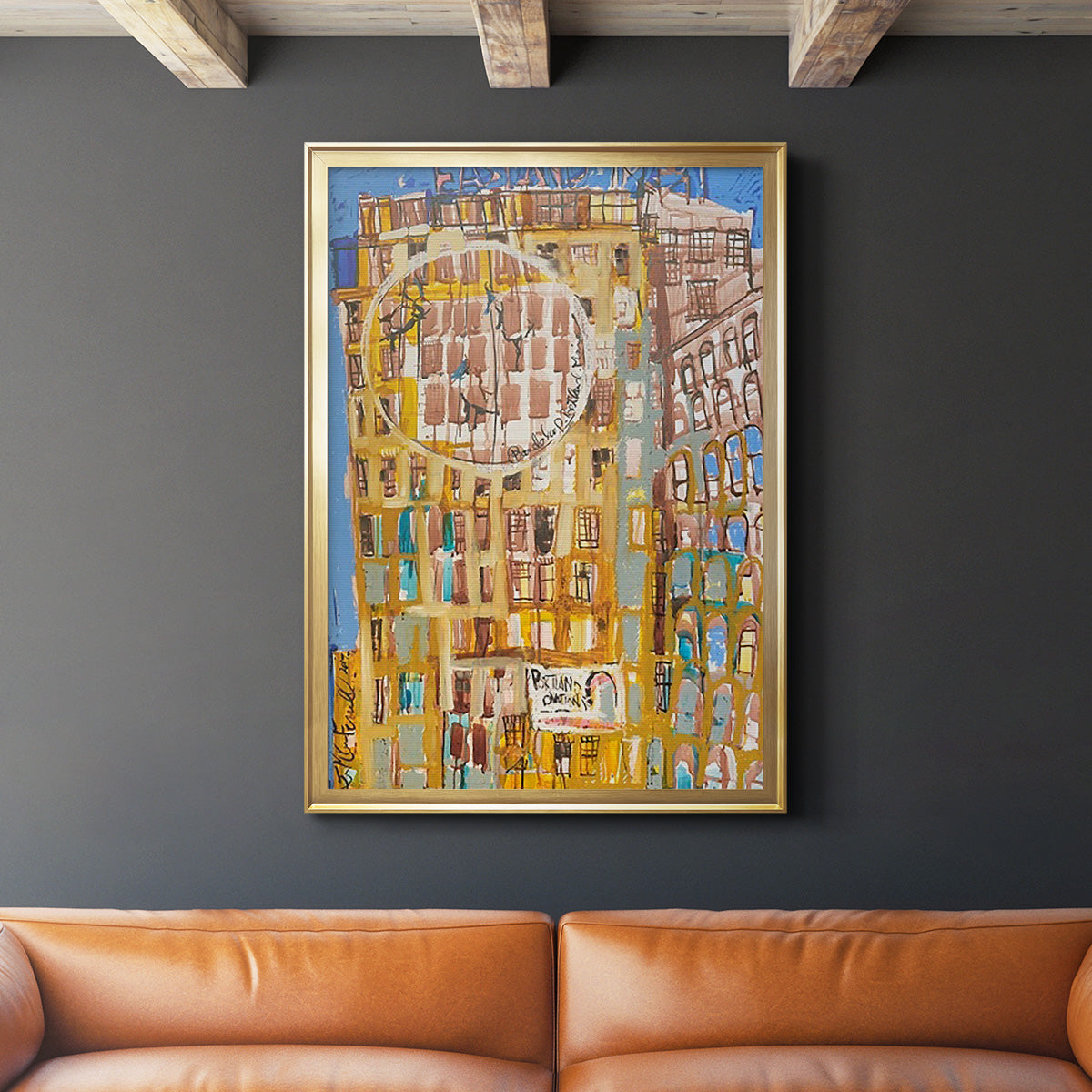 Bandaloo II - Modern Framed Canvas Print