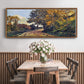 The Road to the Farm of Saint - Floater Framed Canvas Print