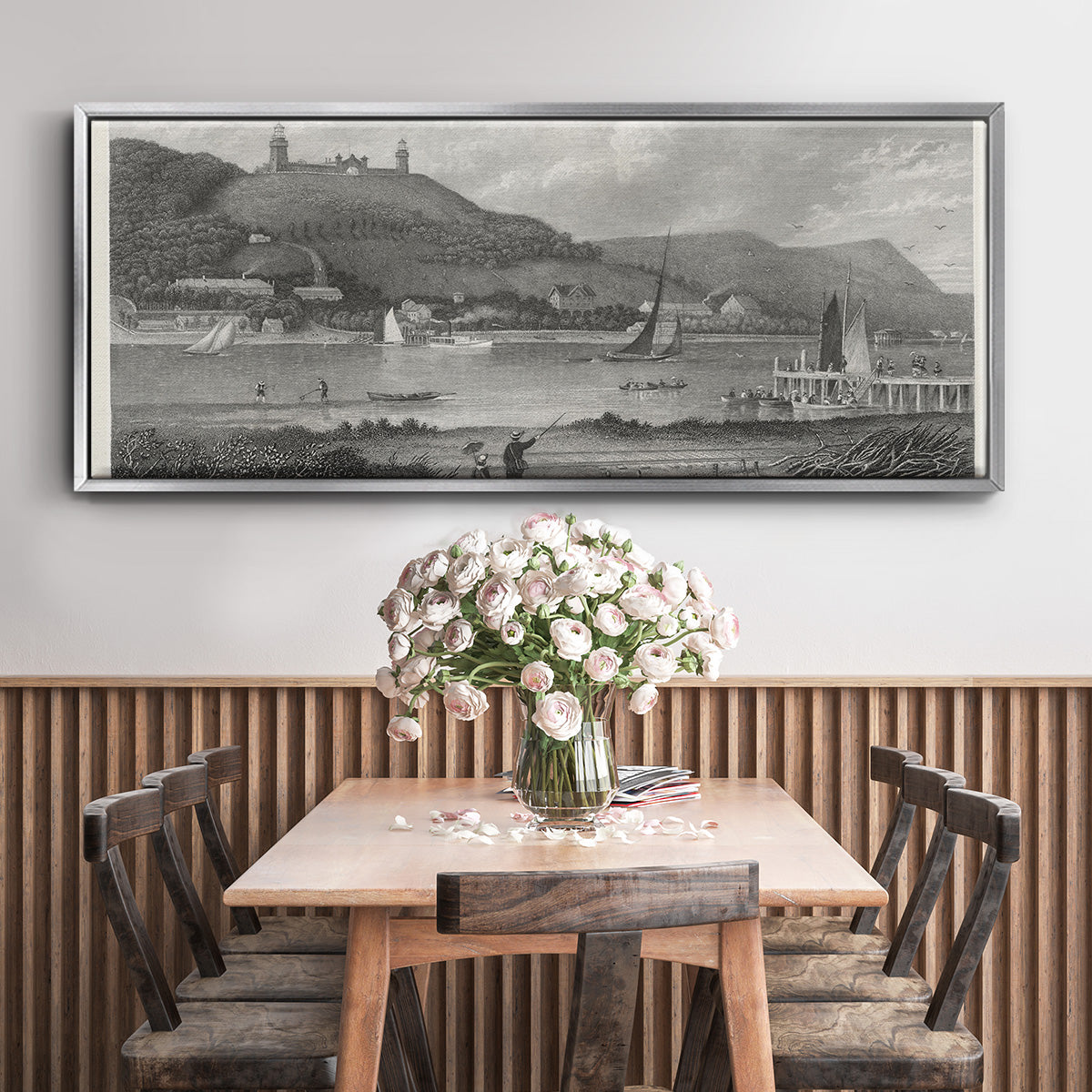 The Highlands of the Neversink - Floater Framed Canvas Print