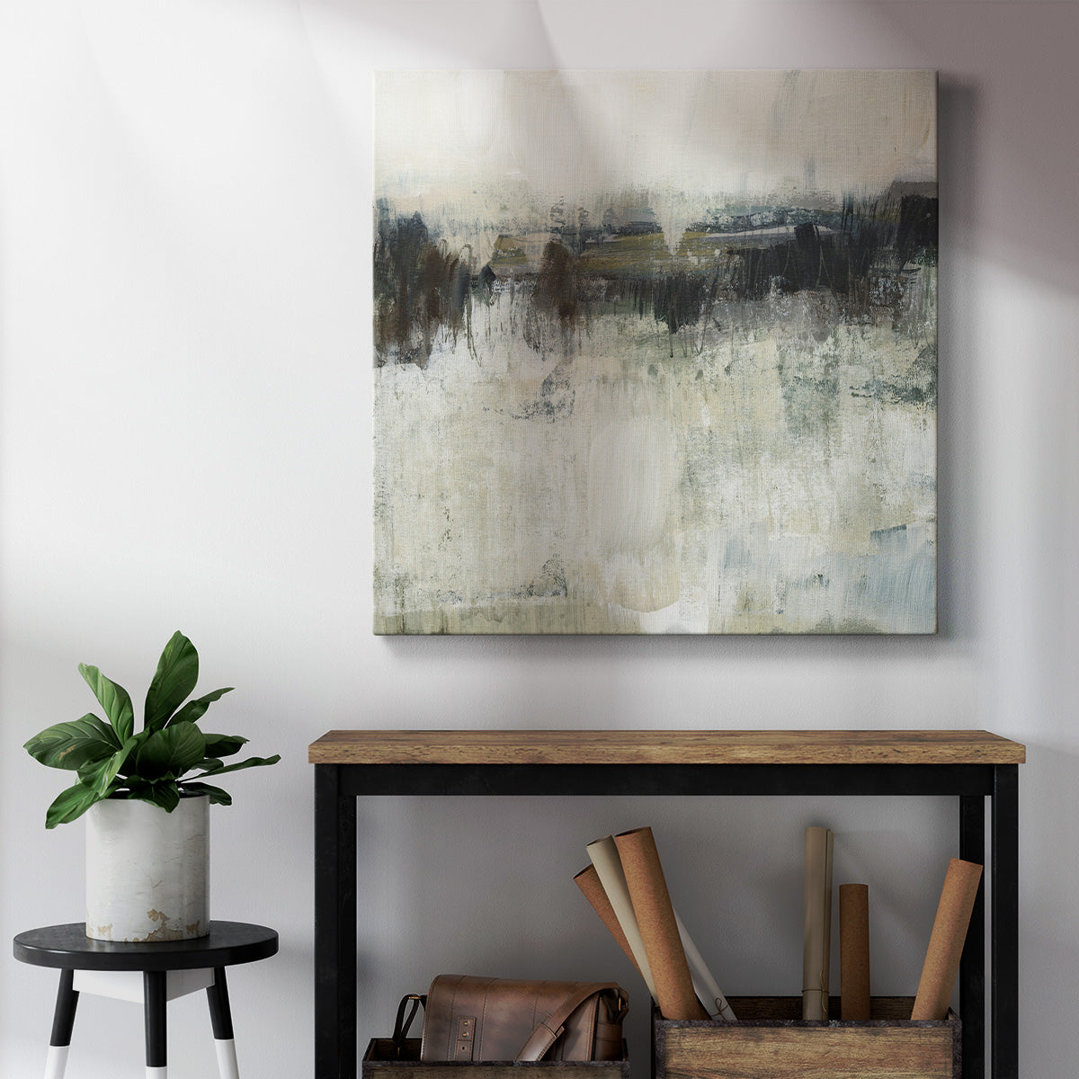 Neutral Horizon Line I - Canvas Art Print