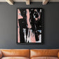 Black & Blush I - Modern Framed Canvas Print