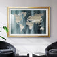 Navy World Map - Modern Framed Art Print