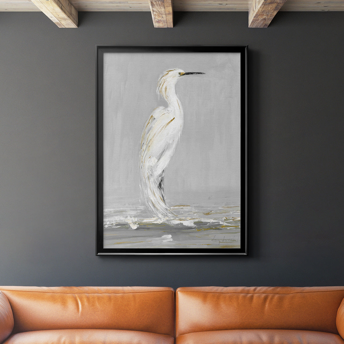 Coast Watching I - Modern Framed Canvas Print