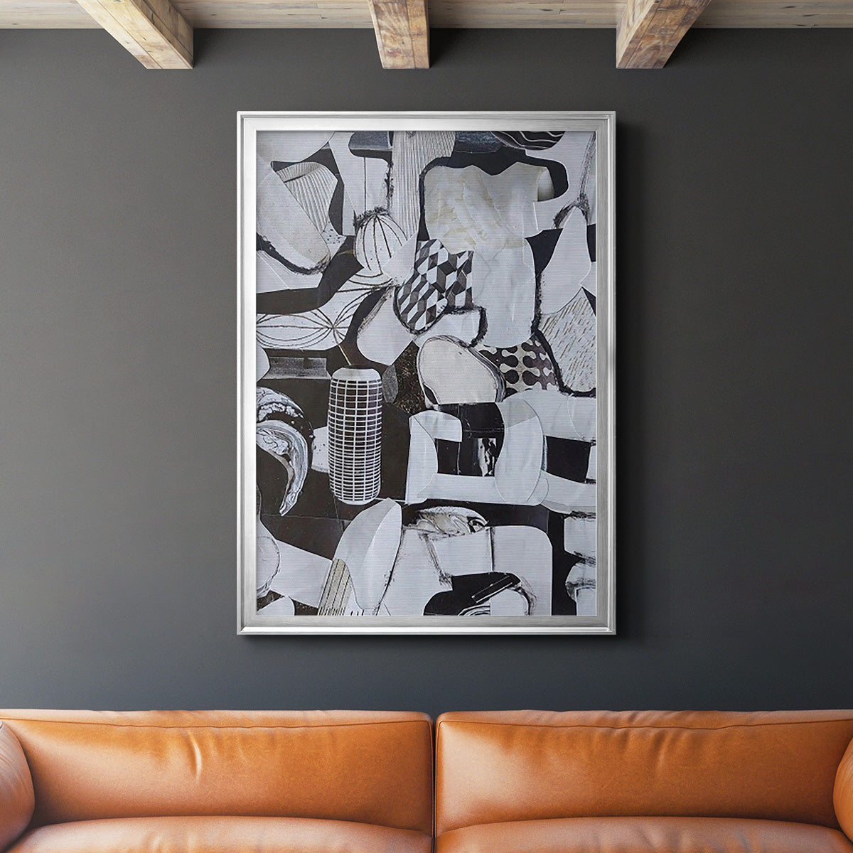 Beverlywood City Forms - Modern Framed Canvas Print