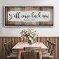 Y'all Come Back Now - Floater Framed Canvas Print