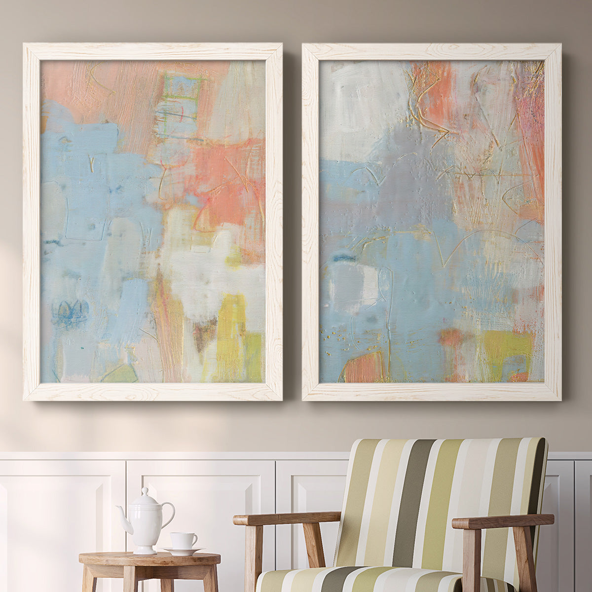 Cully I - Premium Framed Canvas 2 Piece Set - Ready to Hang