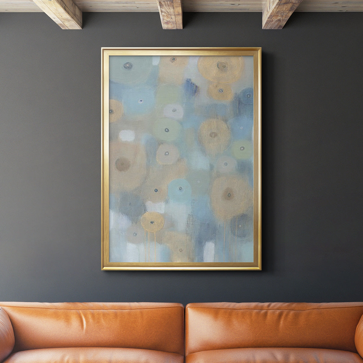 Spinning Wheels II - Modern Framed Canvas Print