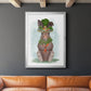 Rabbit Carrot Hat - Modern Framed Canvas Print