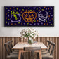 Neon Halloween Collection D - Floater Framed Canvas Print