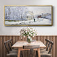 Snow in Argenteuil, 1875 - Floater Framed Canvas Print
