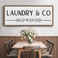 Help Wanted - Floater Framed Canvas Print