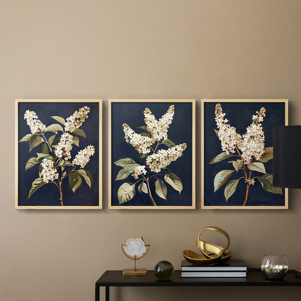 Floral Study Series LII - Restickable Framed Art Set