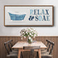 Relax and Soak - Floater Framed Canvas Print
