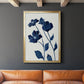Indigo Bloom I - Modern Framed Canvas Print