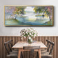 Meandering Lake I - Floater Framed Canvas Print