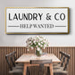 Help Wanted - Floater Framed Canvas Print