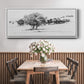Treeline Sketch I - Floater Framed Canvas Print
