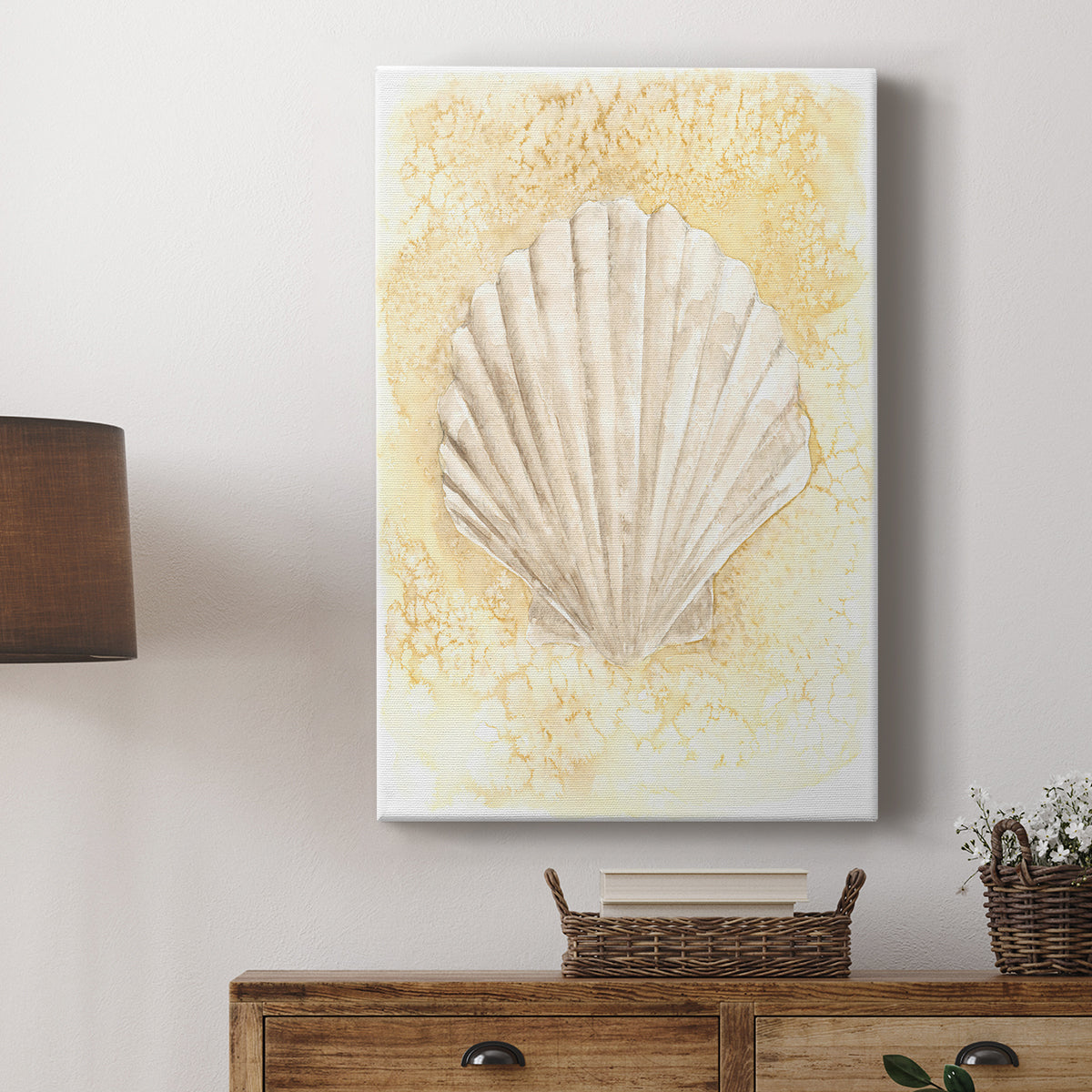 Salty Seashell II - Canvas Art Print
