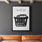 Fold - Modern Framed Canvas Print