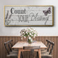 Count Your Blessings - Floater Framed Canvas Print