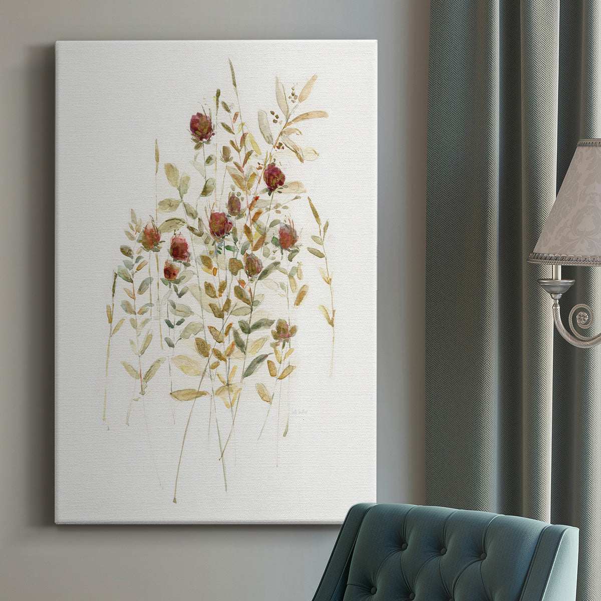 Wildflower Breeze I Premium Gallery Wrapped Canvas - Ready to Hang