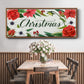 Christmas Flora Wreath Collection D - Floater Framed Canvas Print
