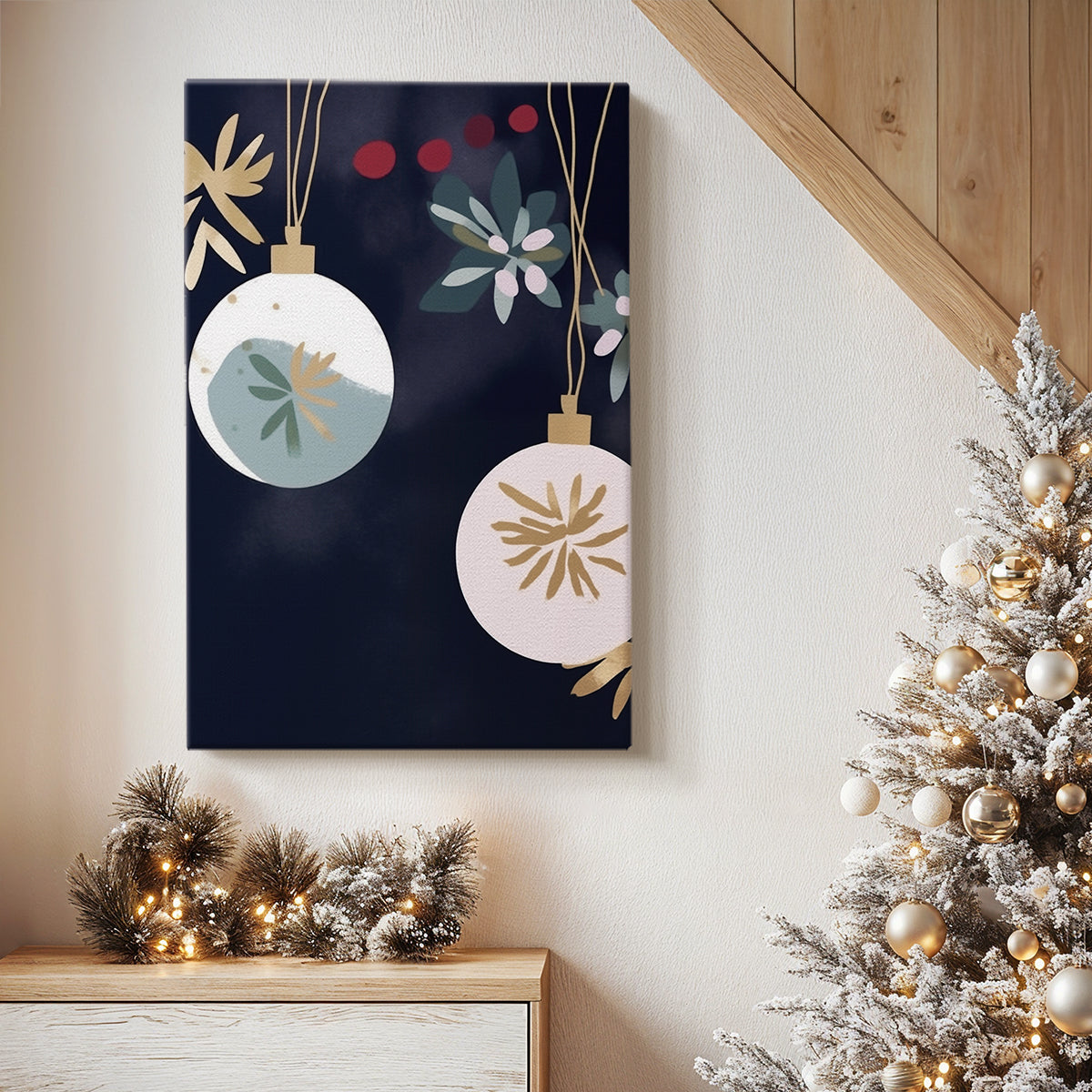 Quiet Sleigh Lane - Canvas Art Print