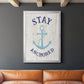 Stay Anchored - Modern Framed Canvas Print