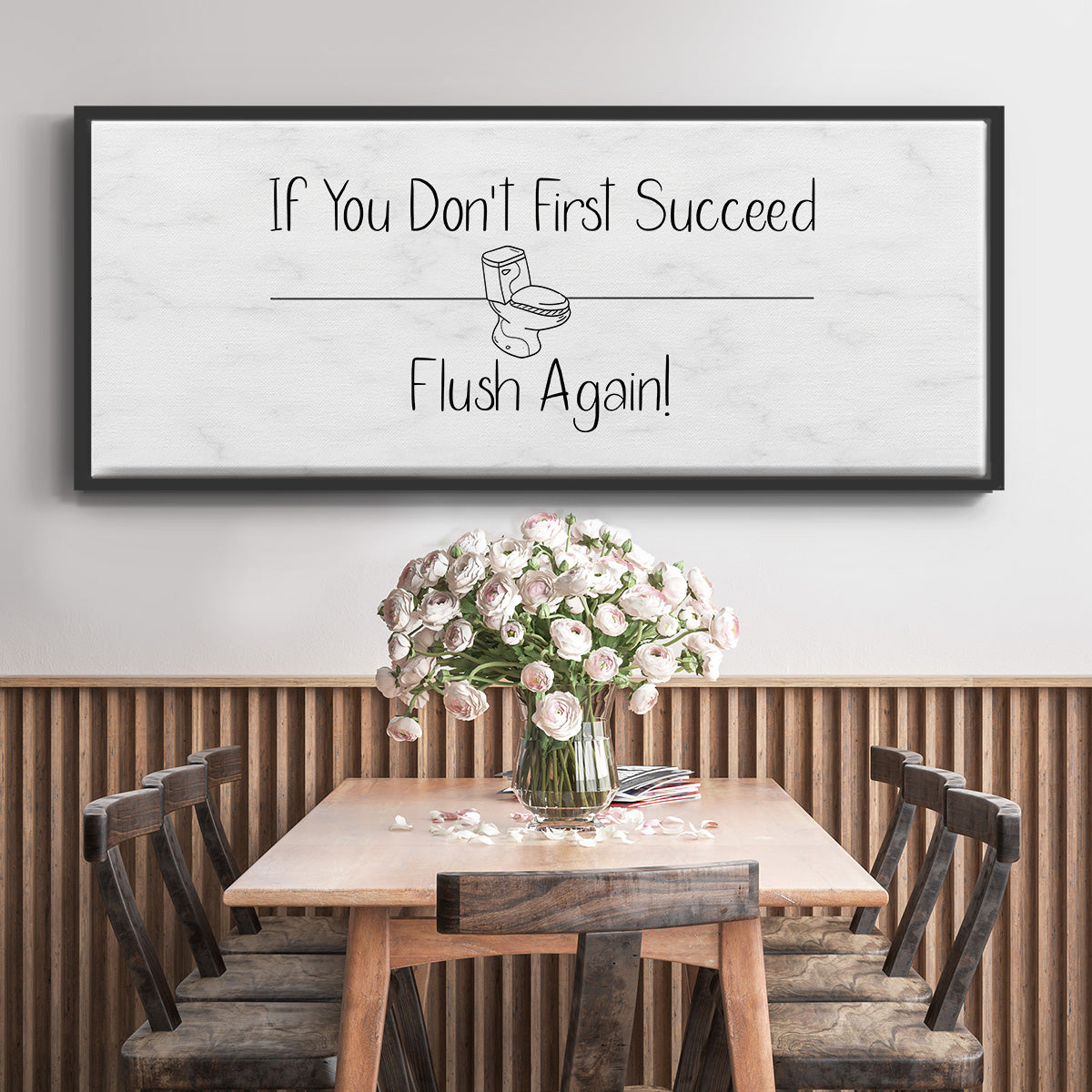 If You Don't ... - Floater Framed Canvas Print