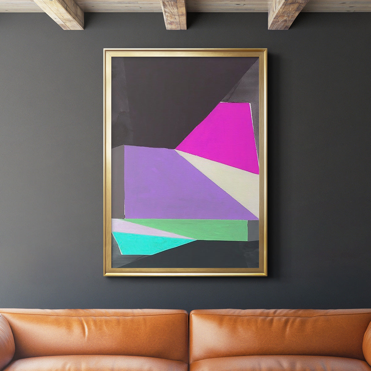 Chop III - Modern Framed Canvas Print