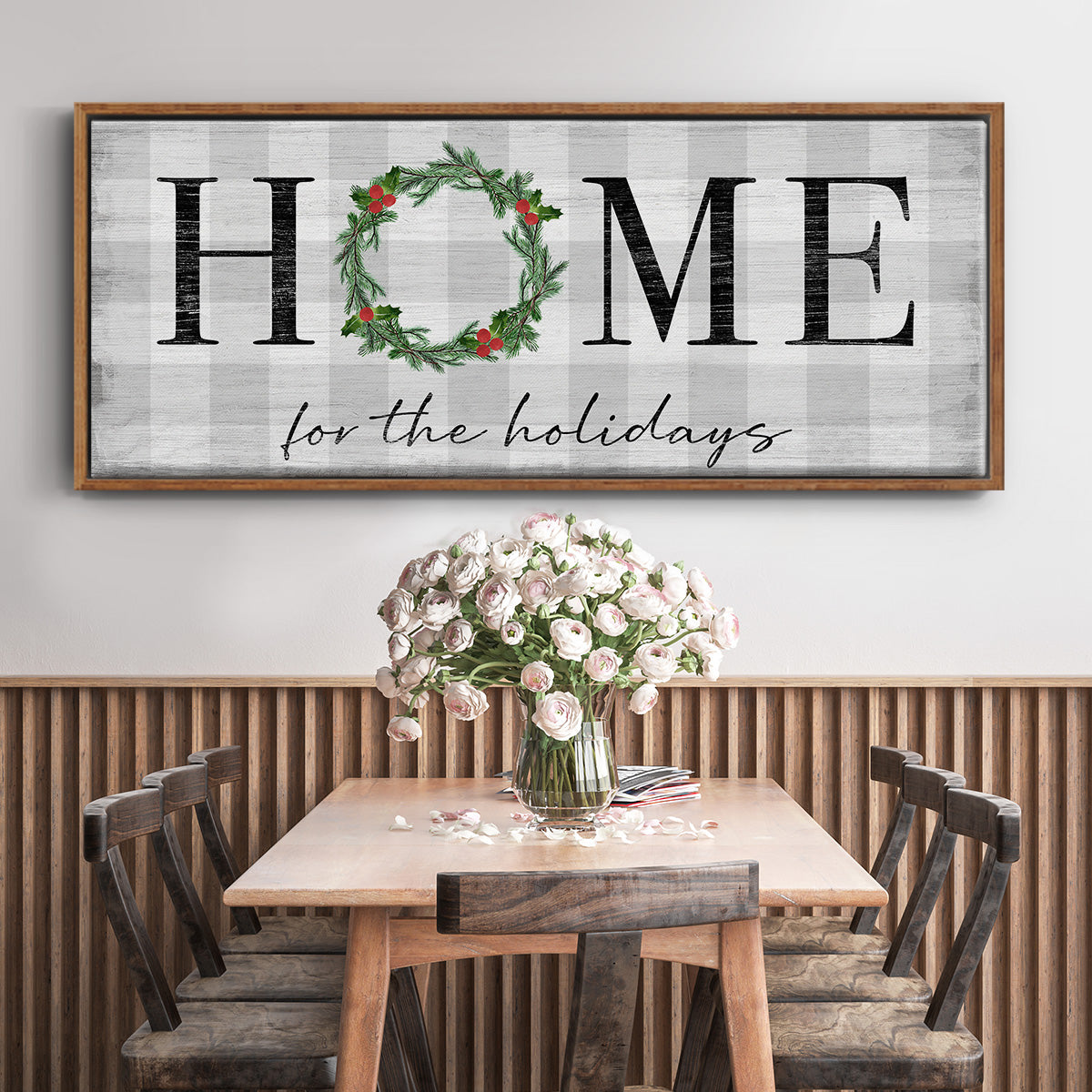 Home for the Holidays - Floater Framed Canvas Print