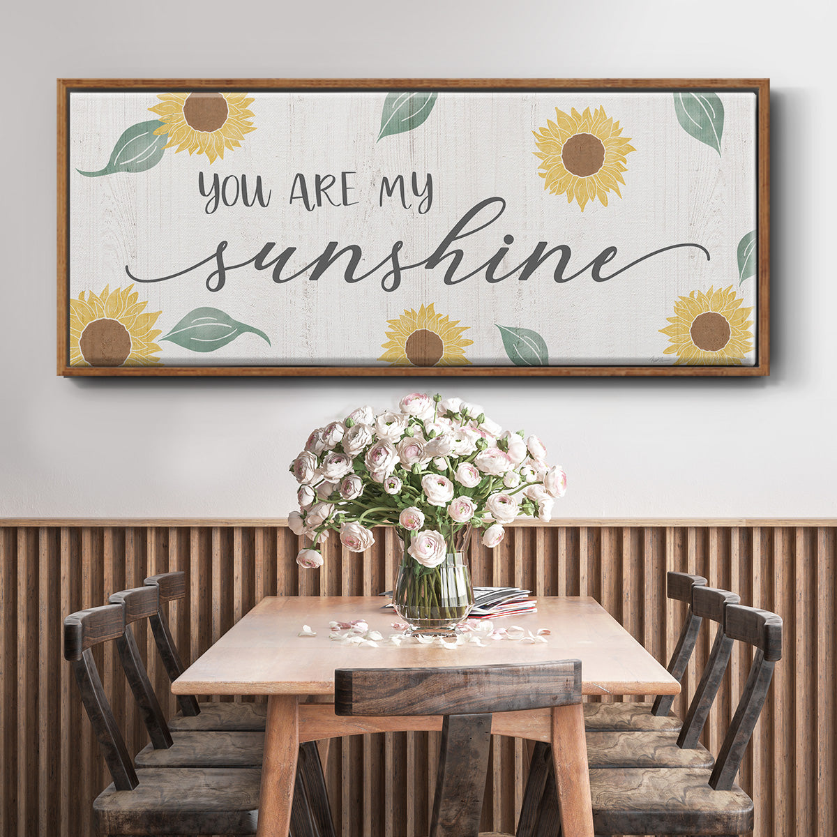 You Are My Sunshine - Floater Framed Canvas Print