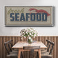 Shoreline Signs I - Floater Framed Canvas Print