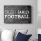 Faith Family Football - Canvas Art Print