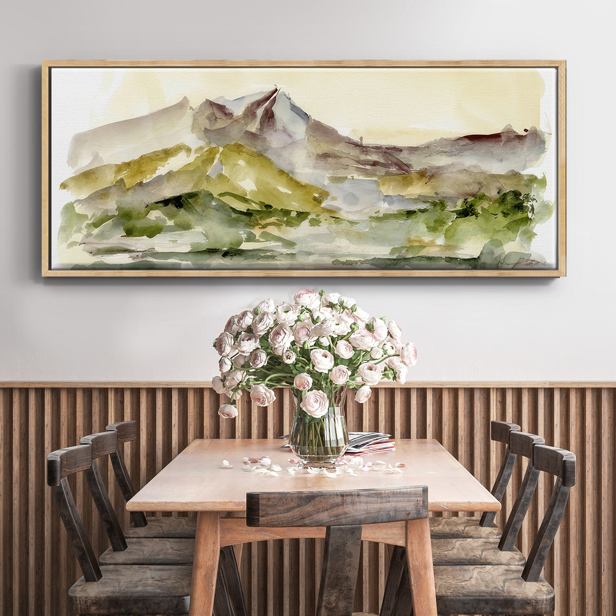 Plum Ridge I - Floater Framed Canvas Print