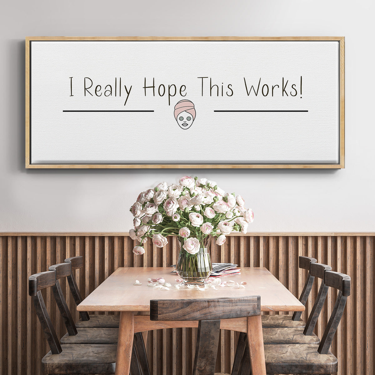 I Really Hope - Floater Framed Canvas Print
