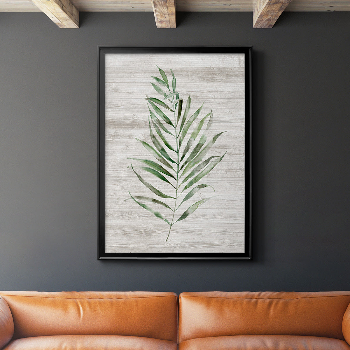 Tropic Frond II - Modern Framed Canvas Print